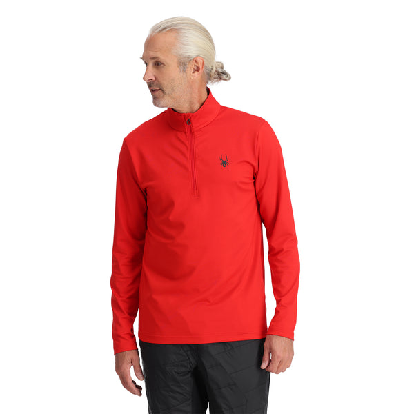 Spyder Mens Prospect Half Zip T-Neck - Spyder Red