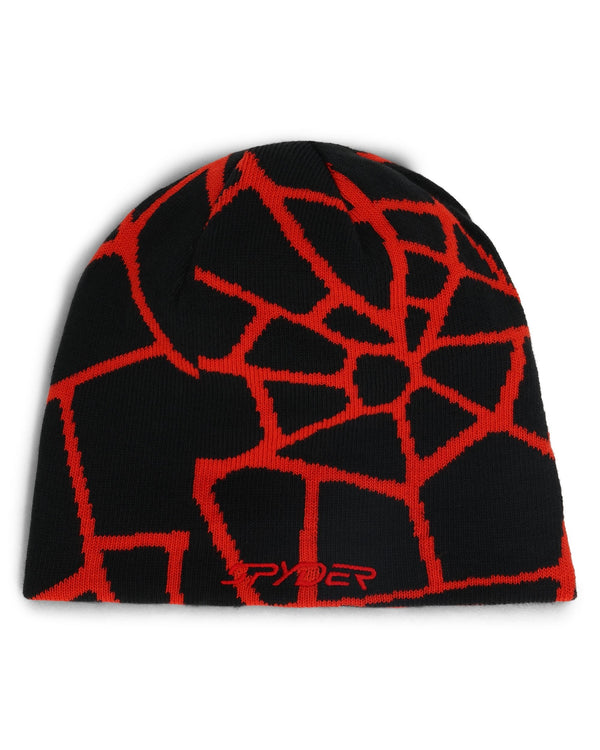 spyder Mens Reversible Web Beanie - Spyder Red