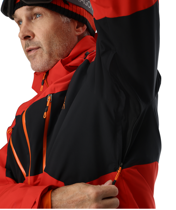 Spyder Mens Rival Jacket - Spyder Red