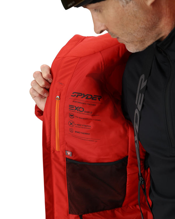 Spyder Mens Rival Jacket - Spyder Red