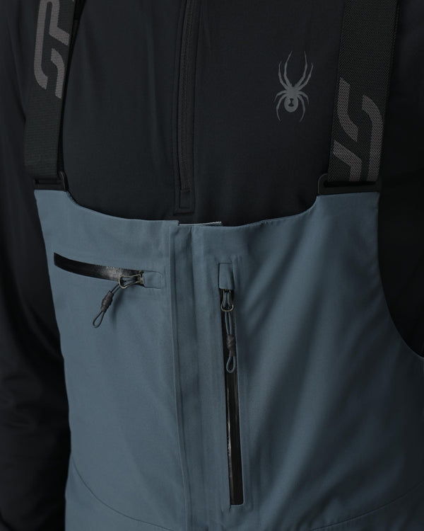 Spyder Mens Sanction Bibs - Slate Blue