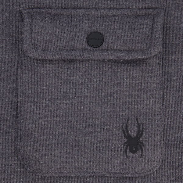 Spyder Mens Sherpa Shacket - Gunmetal