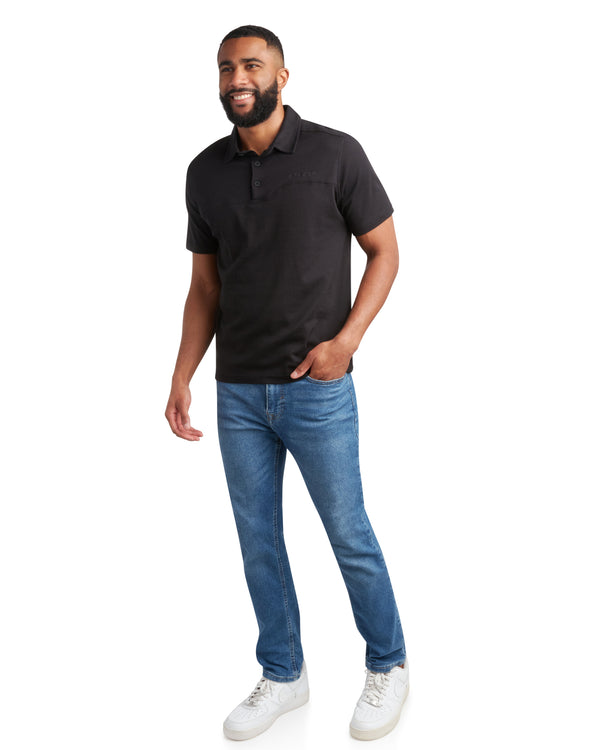 Spyder Mens Short Sleeve Interlock - Black