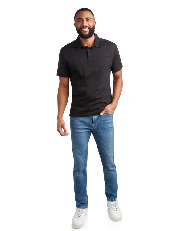 spyder Mens Short Sleeve Interlock - Black