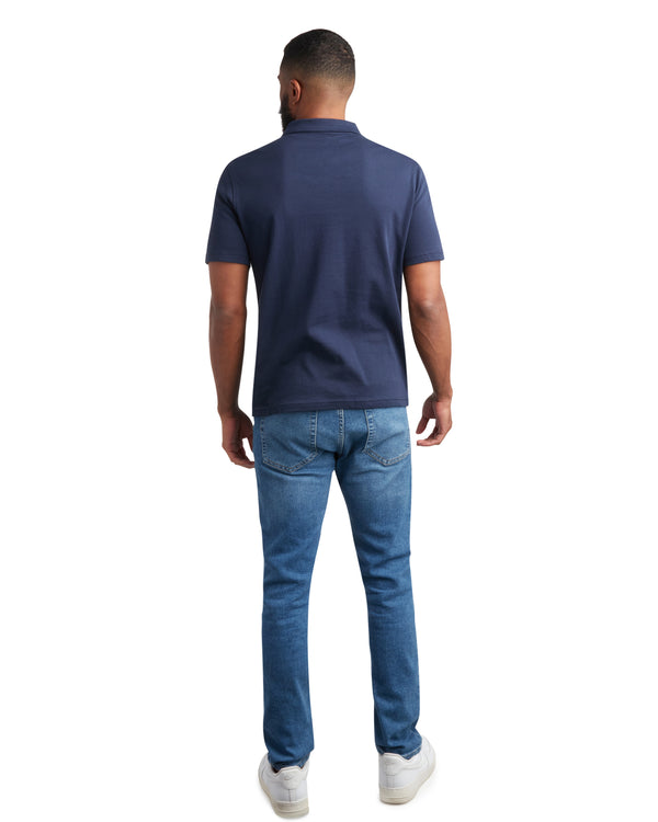 Spyder Mens Short Sleeve Interlock - Navy