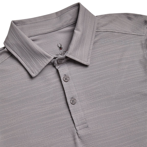 Spyder Mens Short Sleeve Jacquard - Pewter