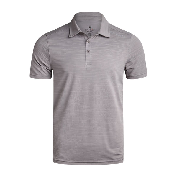 spyder Mens Short Sleeve Jacquard - Pewter