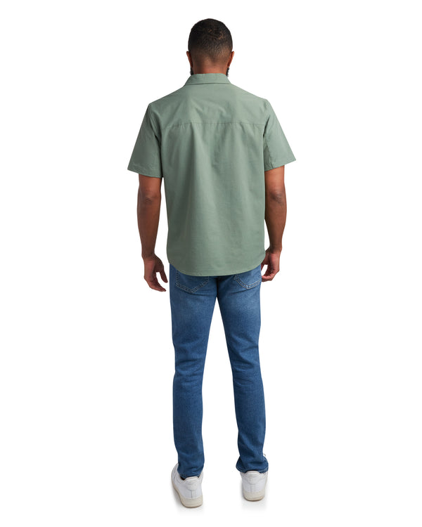 Spyder Mens Short Sleeve Ripstop - Spruce Green