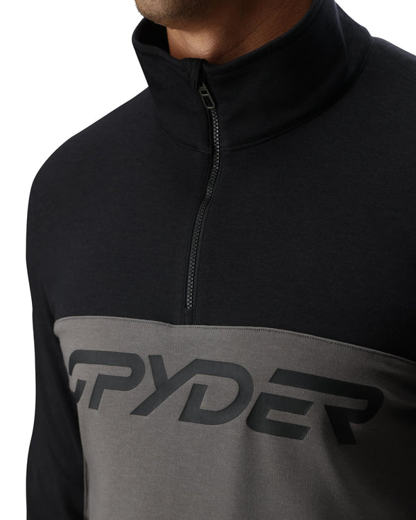 Spyder Mens Speed Fleece Half Zip Jacket- Storm