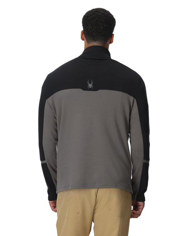 Spyder Mens Speed Fleece Half Zip Jacket- Storm
