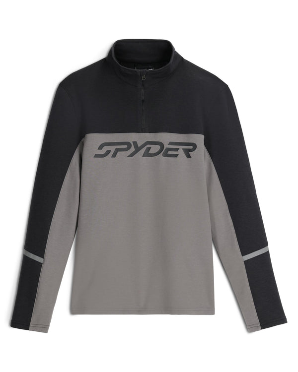 spyder Mens Speed Fleece Half Zip Jacket- Storm