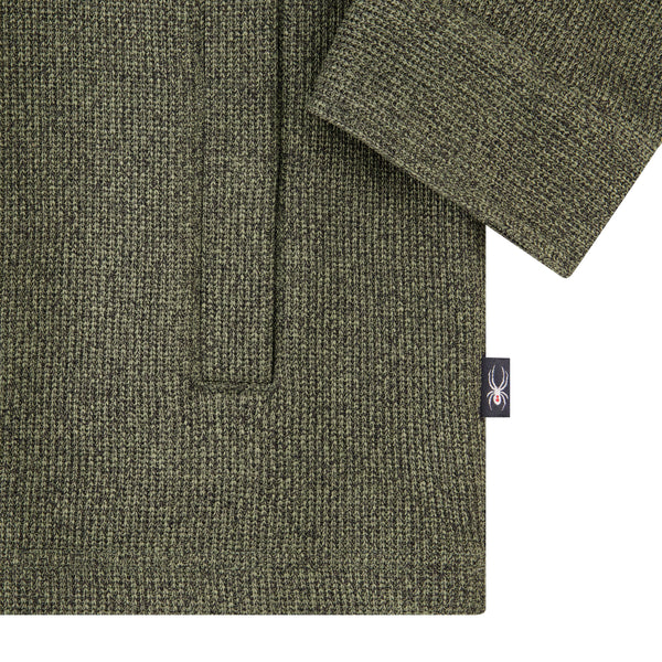 Spyder Mens Sweater Fleece Shacket - Dusty Green