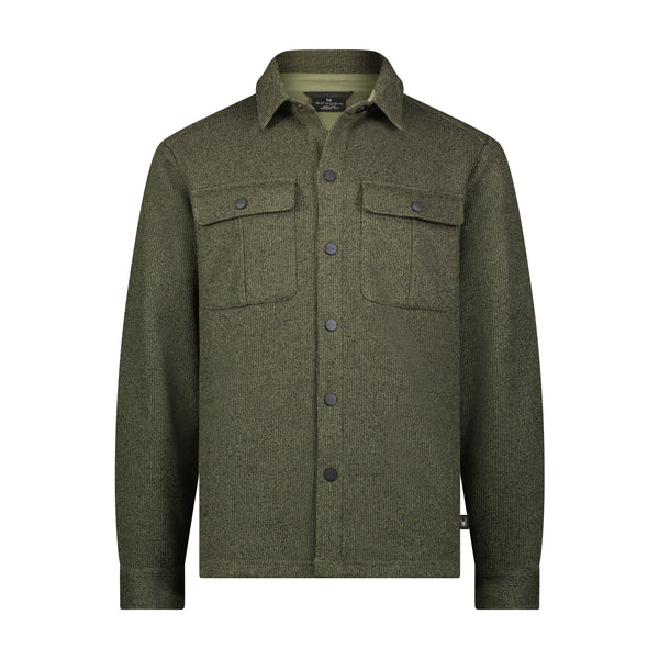 spyder Mens Sweater Fleece Shacket - Dusty Green