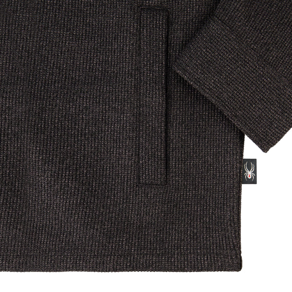 Spyder Mens Sweater Fleece Shacket - Pewter