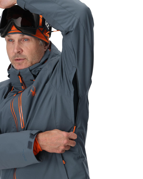 Spyder Mens Tripoint Jacket - Slate Blue