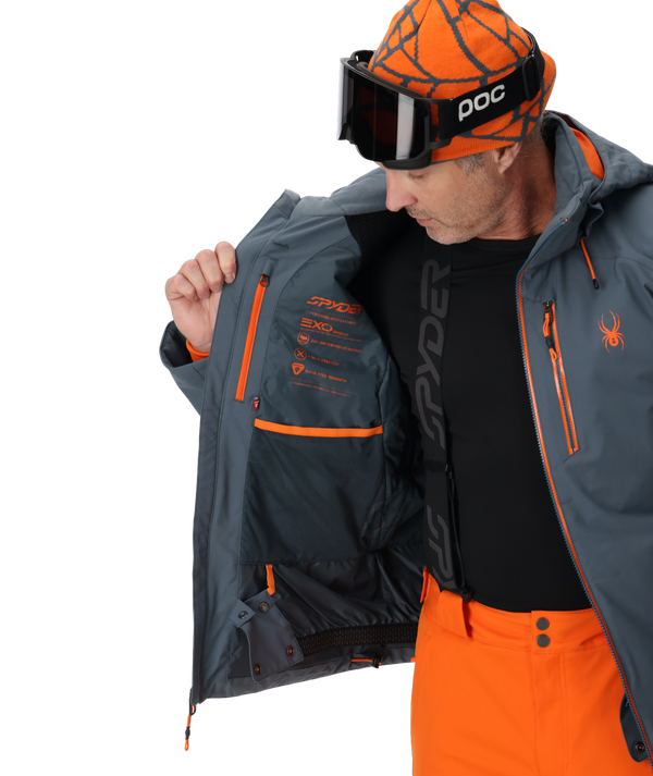 Spyder Mens Tripoint Jacket - Slate Blue