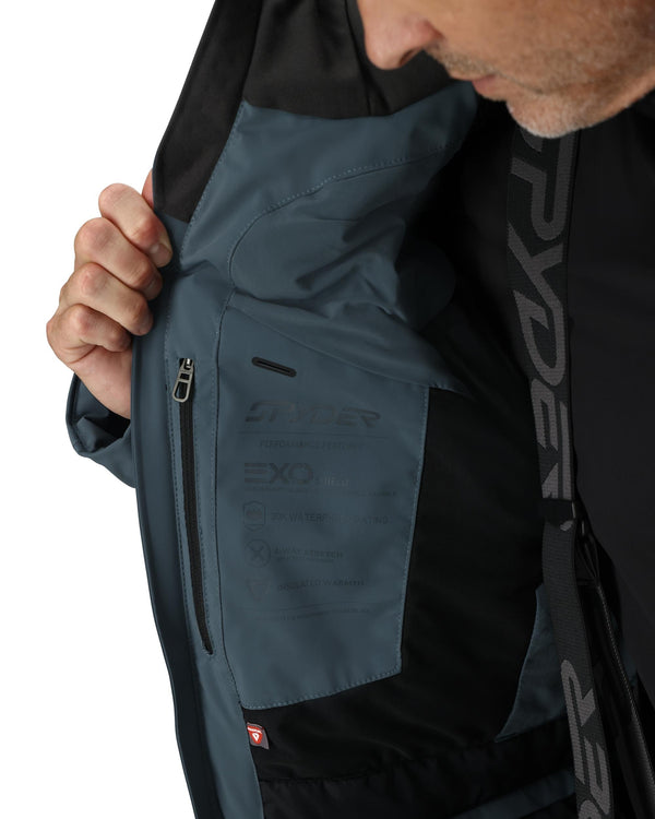 Spyder Mens Vanqysh Jacket - Slate Blue