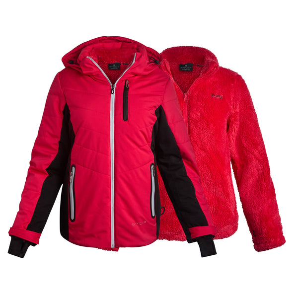 spyder Womens 3 in 1 Jacket - Prism Pink