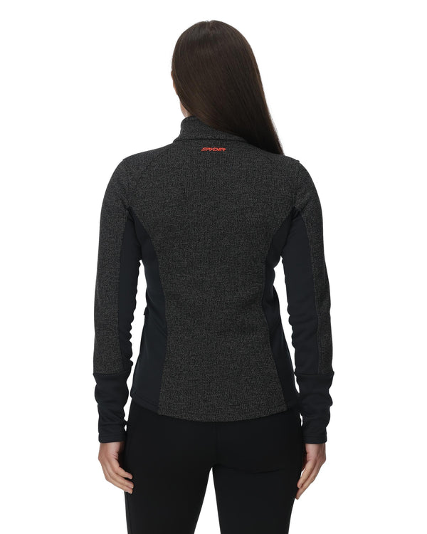 Spyder Womens Bandita Sweater - Limestone Black