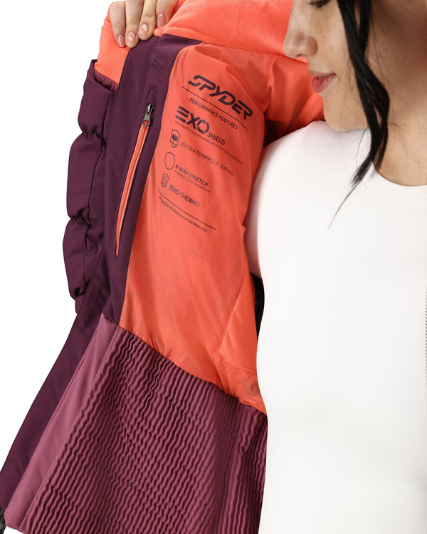 Spyder Womens Haven Jacket - Plum