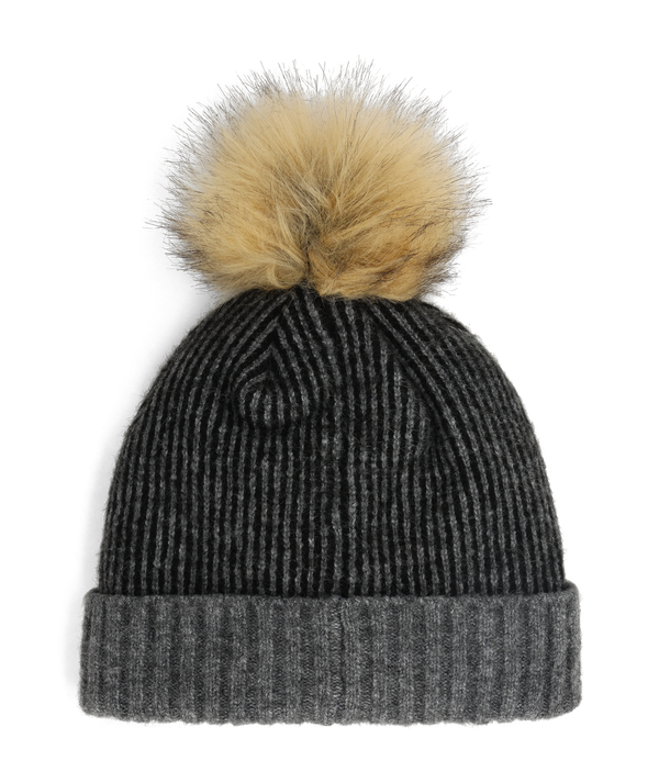 spyder Womens Plait Pom Hat - Black