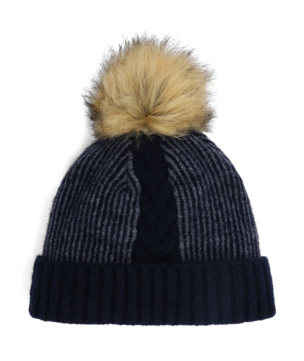 Spyder Womens Plait Pom Hat - Slate Blue