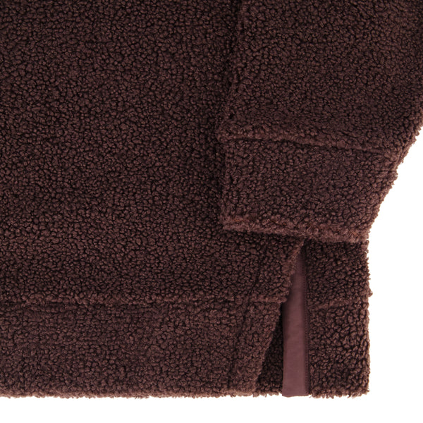 Spyder Womens Sherpa Quarter Zip Mock Neck - Cocoa