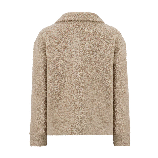 Spyder Womens Sherpa Quarter Zip Mock Neck - Sand
