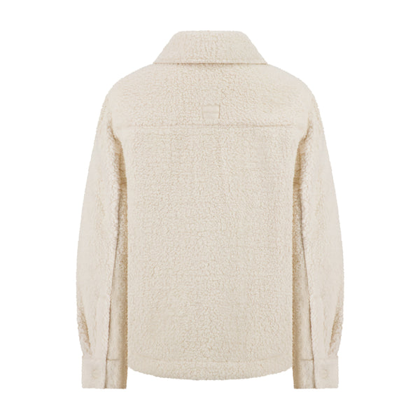 Spyder Womens Sherpa Shacket - Cream