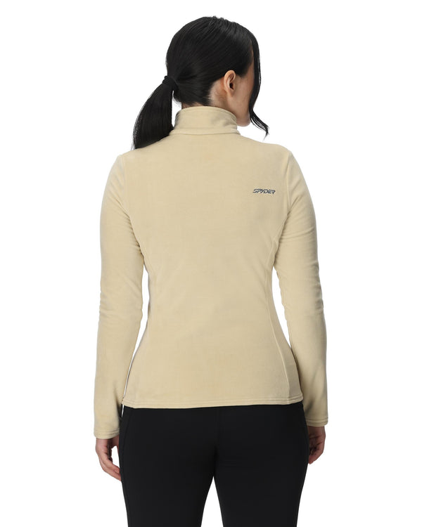 Spyder Womens Shimmer Bug Half Zip T-Neck - Sanddune