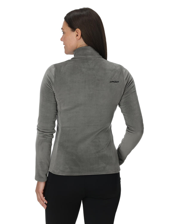 Spyder Womens Shimmer Bug Half Zip T-Neck - Storm