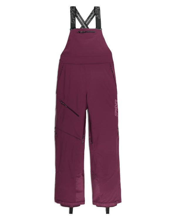 spyder Womens Solitaire Bibs - Plum