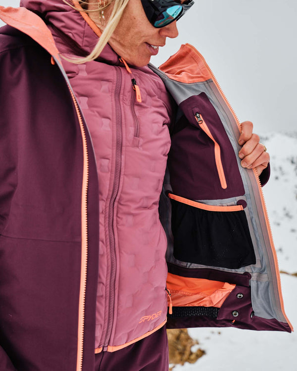 Spyder Womens Solitaire Jacket - Plum
