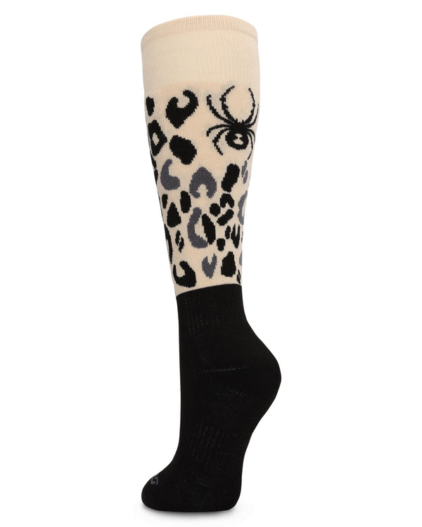 Spyder Womens Sweep Ski Socks - Animal Print
