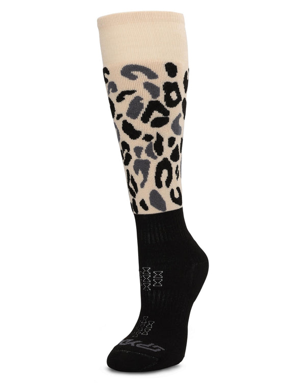 spyder Womens Sweep Ski Socks - Animal Print
