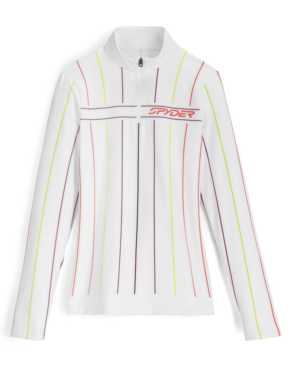spyder Womens Vivid Half Zip T-Neck - Stripe