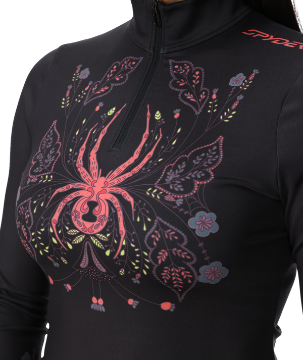 Spyder Womens Vivid Quarter Zip - Black
