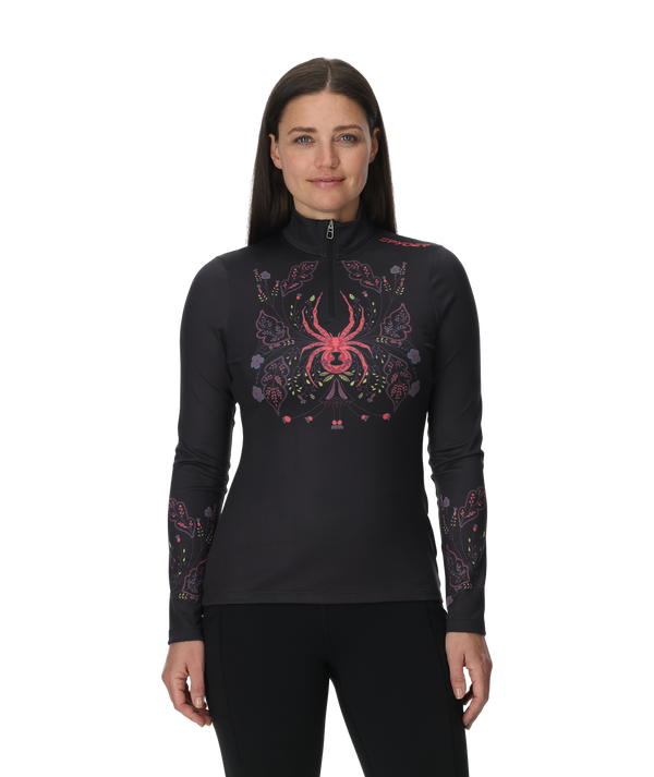Spyder Womens Vivid Quarter Zip - Black