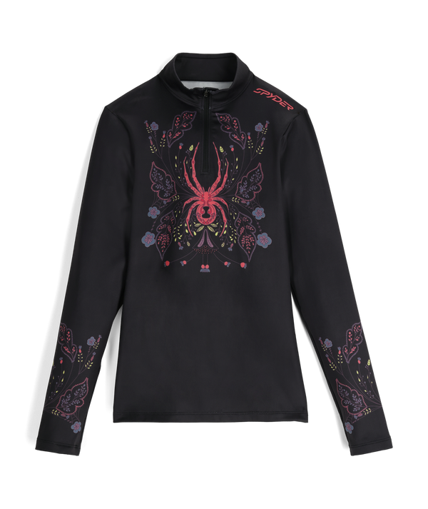 spyder Womens Vivid Quarter Zip - Black