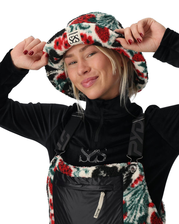 Spyder Womens Society Fleece Bucket Hat - Society Racing Green