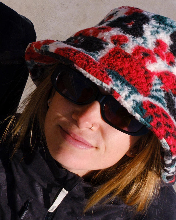 Spyder Womens Society Fleece Bucket Hat - Society Racing Green