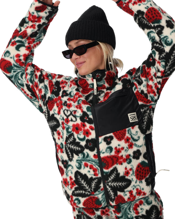 Spyder Womens Society Fleece Jacket - Society Racing Green
