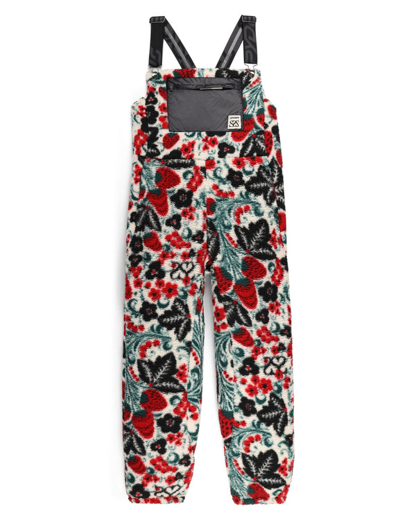 spyder Womens Society Fleece Overalls - Society Racing Green