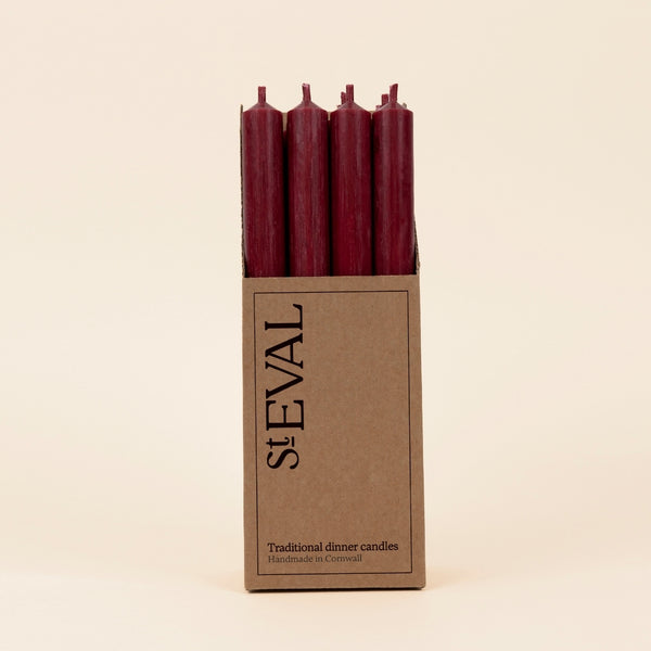 st. eval candle company Red 7/8" x 10"