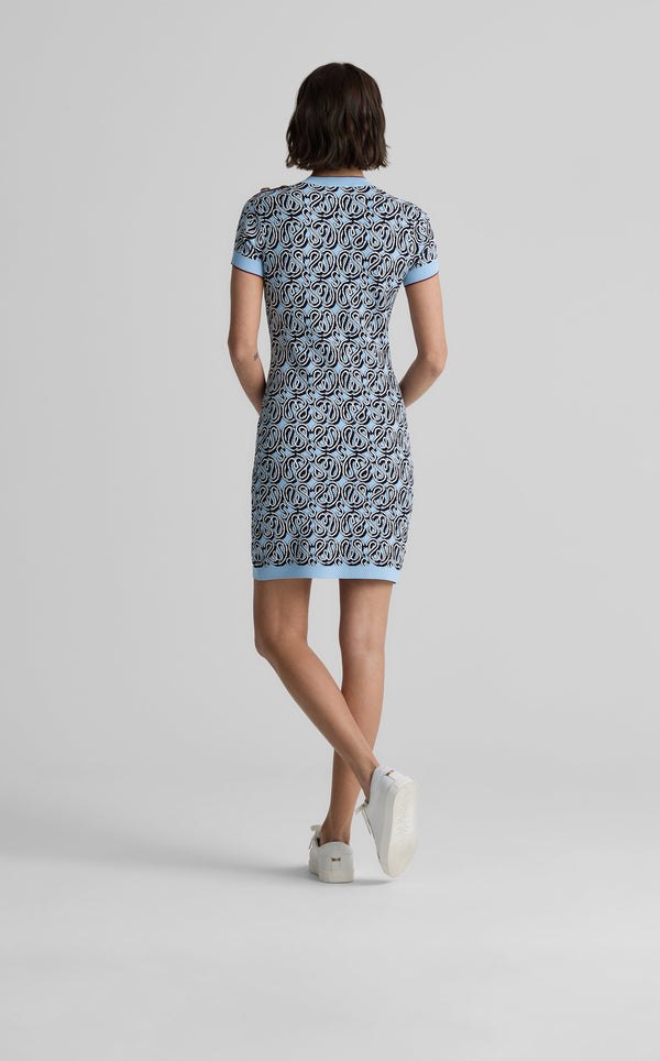 St. John Bekah Dress In St. John X Malbon Logo Knit CEGT