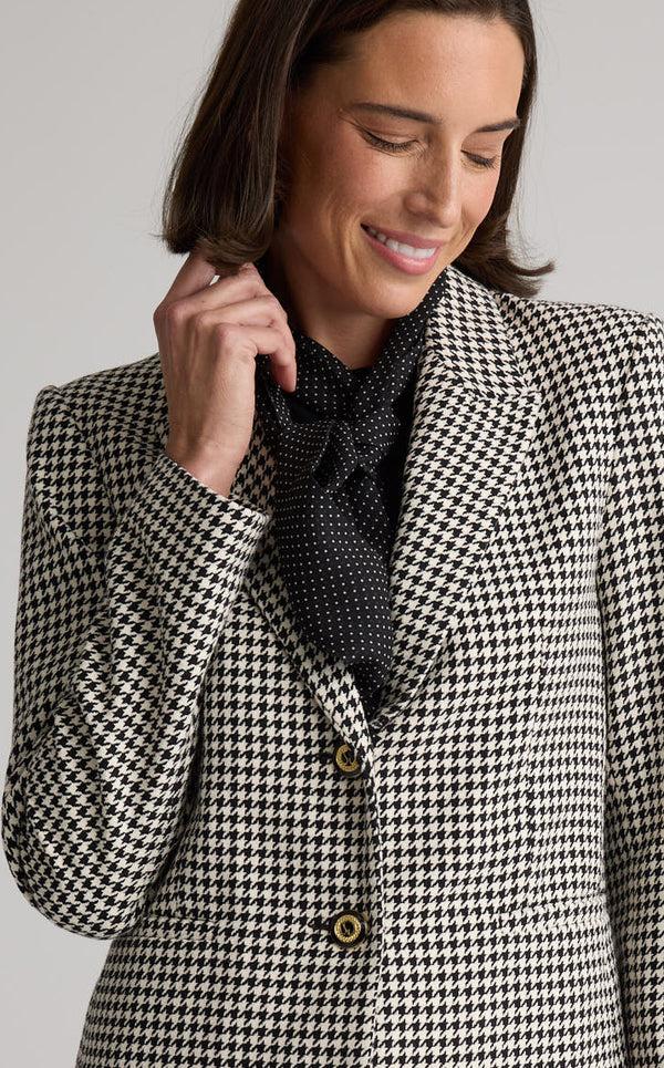 St. John Bridget Scarf In Petite Dot Printed Silk BLEM