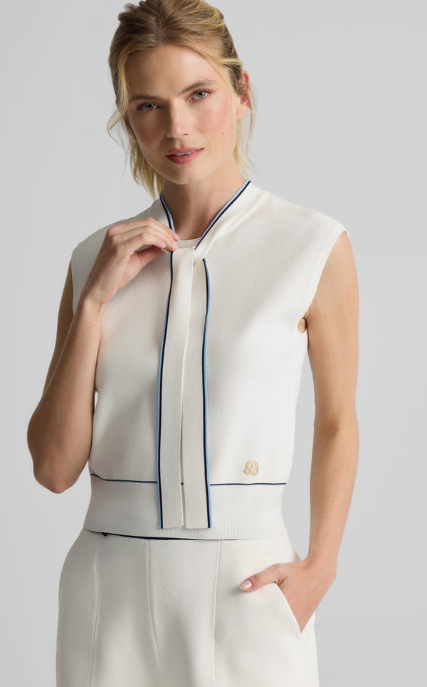 st. john Cali Top in St. John x Malbon Stretch Knit WCTM