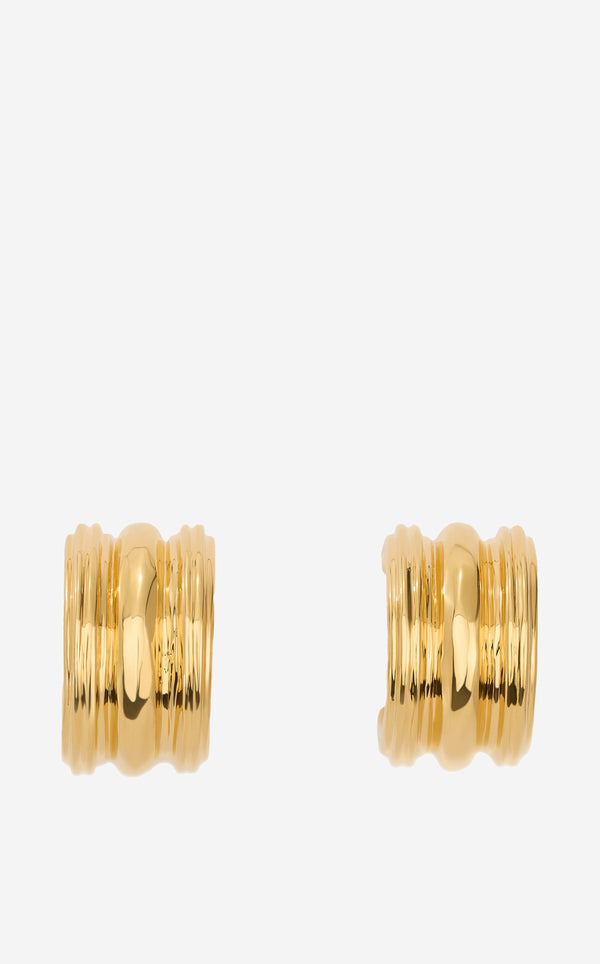 st. john Christina Caruso Baby Triple Hoop Earring GD00