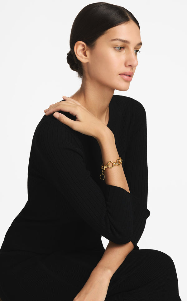 St. John Christina Caruso Italian Chain Bracelet GD00