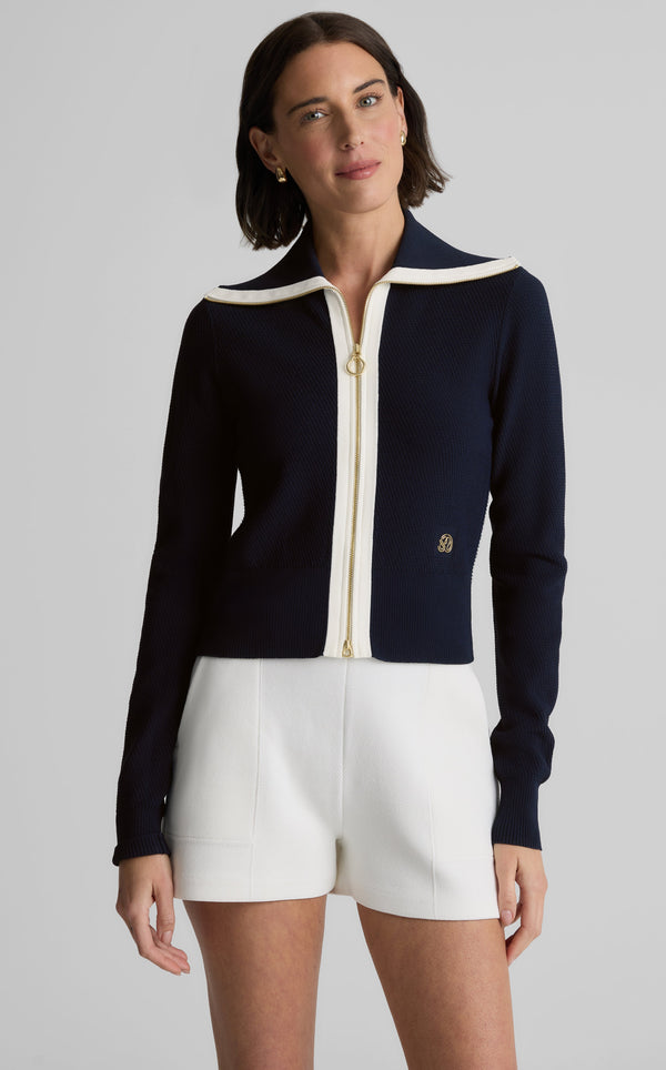 st. john Danielle Jacket in St. John x Malbon Diagonal Stretch Knit MTWH